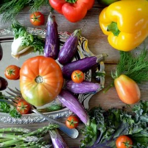 Étal de fruits et légumes au Marché de Gros de Tours