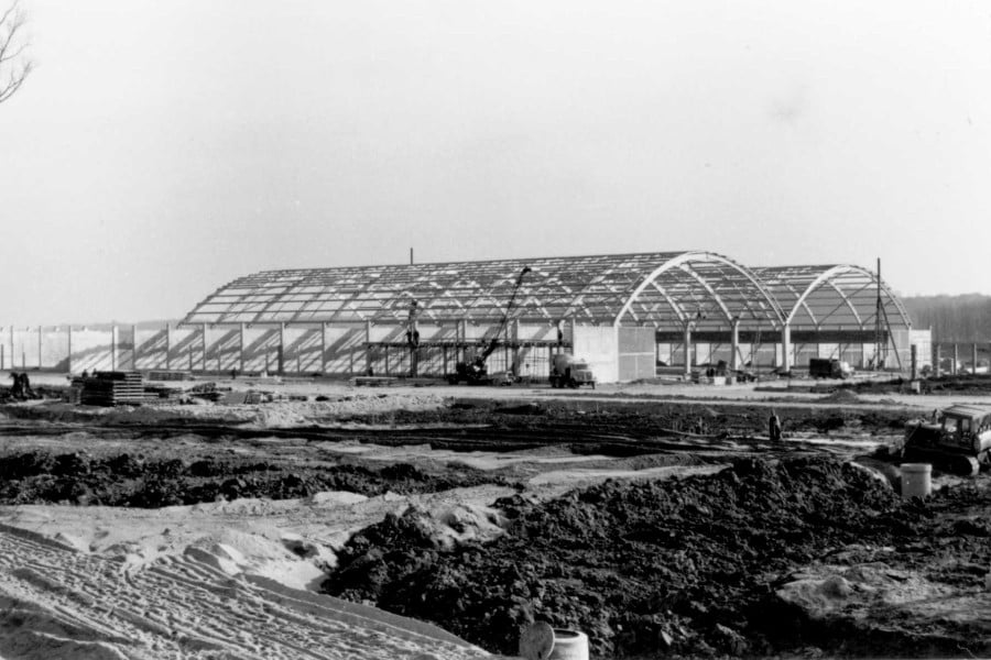 Construction du Marché de Gros de Tours en 1973